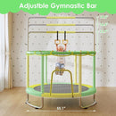 Trampoline for Kids, Upgrade Full Anti-Rust 440lbsToddler Trampoline with Net, Upgraded Ring Legs with Adjustable Gymnastics Bar&Toys, Gifts for Ages 1-8 Boys&Girls by TinyTreasures Baby Boutique