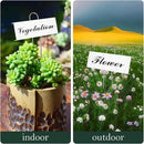 30 Pack Metal Plant Labels for Outdoor Garden Waterproof Plant Markers, Labels Garden Markers for Seedlings Herbs Vegetable Greenhouse Gifts with Pen - White by GreenHaven Gardens