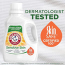 Arm & Hammer Sensitive Skin Free & Clear, 140 Loads Liquid Laundry Detergent, 140 Fl oz (Pack of 2) by CozyNest Decor