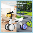 Colorful Lighting Baby Balance Bike Toys for 1 Year Old Boy Girl Gifts, 10-36 Month Toddler Balance Bike, No Pedal 4 Silence Wheels & Soft Seat First Riding on Toys, 1st Birthday Gifts by TinyTreasures Baby Boutique