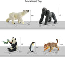 9 PCS Zoo Animal Toys for Kids 3-5 Realistic Plastic Wild Animal Figurine Toys Educational Learning Toy for Kids Boys Girls Toddlers by GreenHaven Gardens