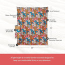 Nomadix Festival Blanket - Perfect for Picnics, Camping, & Lawn Seating - Plush Top & Water Resistant Base - Made with Post Consumer Recycled Materials - Hula Multi - 60x70 by TinyTreasures Baby Boutique
