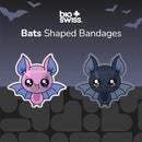 BioSwiss Bandages, Halloween Bat Shaped Self Adhesive Bandage, Latex Free Sterile Wound Care, Fun First Aid Kit Supplies for Kids, 50 Count by TinyTreasures Baby Boutique