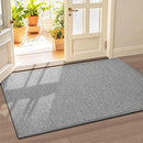 LEKEEPGO Door Mat 36"x59", Non Slip Door Mat Indoor Entrance, Rubber Backing Front Indoor Door mat Washable Absorbent Low-Profile Entryway Entry Resist Dirt Inside Door Mats, Light Grey by CozyNest Decor