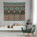 HZOHNAGO Aztec Tapestry Turquoise Blue and Brown and Native American Tribal Pattern Printed Wall Tapestry Wall Hanging for Bedroom Living Room Dorm 60" W x 50" H by CozyNest Decor