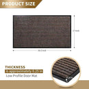 Yimobra Front Door Mat Outdoor Indoor Entrance, 100% Waterproof All-Season All Weather Doormat, Welcome Matt Outside Entry, Non Slip, Low Profile, Heavy Duty Patio Porch Floor Mats,29.5 x 17 by CozyNest Decor