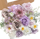 Artificial Flowers Combo for DIY Centerpieces Arrangements Wedding Bouquets Centerpieces Arrangements Party Baby Shower Home Decorations(Gradient Purple) by GreenHaven Gardens