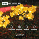 MAGGIFT Solar Lights Outdoor Garden Decorative Flowers, Waterproof Solar Garden Lights with 20 Yellow Lily Flowers,LED Solar Powered Landscape Lights for Yard Garden Patio (Yellow, 4Pack) by GreenHaven Gardens