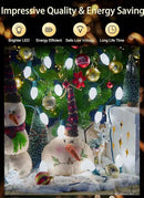 Vintage C9 LED Christmas Lights Outdoor, 50 Feet C9 String Lights with 50 Shatterproof Matte Bulbs, Connectable Waterproof Lights for Holiday Party Roofline Backyard Garden Patio, Pure White by GreenHaven Gardens