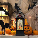 Halloween Snow Globe Lantern with 6 Hour Timer,Halloween Decorations Indoor for Home,Halloween Decor,USB or Battery Powered for Halloween Lanterns,Halloween Skeleton-B by CozyNest Decor