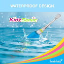 Brush Baby KidzSonic Toddler and Kid Electric Toothbrush for Ages 3+ Years - Disco Lights, Gentle Vibration, and Smart Timer Provide a Fun Brushing Experience - (3) 3+ yrs Brush Heads Included (Pink) by TinyTreasures Baby Boutique