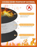 Round BBQ Grill Mat, 48 Inch Double-Sided Fireproof Pad 4-Layer Deck Protector for Indoor Outdoor Grilling by GreenHaven Gardens