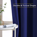 NICETOWN Blackout 102 inch Curtains for Living Room, Grommet Thermal Curtains Room Darkening Window Treatments Sound Reducing for Bedroom, Navy Blue, 2 Panels, W52 x L102 by TinyTreasures Baby Boutique