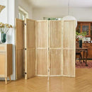 ‌Room Divider Freestanding Folding Pegboard Privacy Screen | 6-Panel Display Stand for Jewelry, Craft Shows, Retail | Natural Wood, Portable & Space-Saving Design by CozyNest Decor
