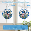 Lager Butterfly Suncatchers for Windows, Butterfly Stained Glass Window Hanging - 8.6 inch Sun Catcher for Window, Butterflies Decor with Hook - Suncatchers Birds Window Hangings Gifts for Mom by GreenHaven Gardens