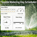 Diivoo WiFi Water Timer 4 Outlets, Smart Sprinkler/Hose/Tap Timer Compatible with Alexa & 24 Irrigation Plans & Rain Delay, Garden Watering Systems Controller with 2 Watering Modes for Lawn Yard by GreenHaven Gardens