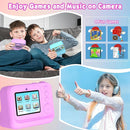 Kids Camera, Upgrade Kids Camera Instant Print, Front Rear Dual Selfie Digital CAM with 1080P Videos, Portable Travel Toy with Games and Music, Christmas Birthday Gift for Boys, Girls and Teens by TinyTreasures Baby Boutique