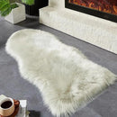 AMTOVO Faux Fur Rug, Light Grey Area Rug, Fluffy Sheepskin Rug, Fuzzy Ultra Soft 2 x 4 ft Shag Rugs for Bedroom Sofa Throw Cushion Room Decor, Sheepskin by CozyNest Decor