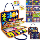 Exorany Busy Board Montessori Toys for Toddler Boy & Girl Birthday Gifts, Busy Book Learning Sensory Toys for Toddlers, Toddler Travel Toy Educational Activities Learn Fine Motor Skills by TinyTreasures Baby Boutique