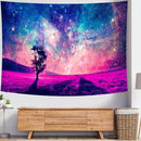 Delur Tree in Galaxy Tapestry Planet Cosmic Outer Space Universe Starry Sky Wall Hanging Tapestry Psychedelic Forest Nature Landscape Headboard for Bedroom Living Room Home Decor (51.2" x 59.1") by CozyNest Decor