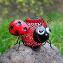 Teaeeno Ladybug Solar Light Lantern Garden Decor,Metal Animal Decorative Ladybug Sculpture,Garden Yard Lawn Backyard Ornament Decor,Home, Lawn, Patio,Metal Animal Ornament, Women/Gardening Gifts by GreenHaven Gardens