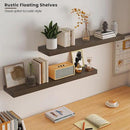 Wood Floating Shelves for Wall 36” x 8”x 1.4” Shelf Floating Rustic Farmhouse Decor, Heavy Duty Shelf Hold 80 lbs, Wall Shelves for Bathroom Living Room Kitchen Bedroom Office, 2 Packs Walnut by CozyNest Decor