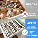 MIUKAA Clear Acrylic Spice Drawer Organizer, 4 Tier Seasoning Jars Drawers Insert, Kitchen Spice Rack Tray for Drawer/Countertop (Jars not included) by CozyNest Decor
