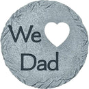 Let's Make Memories Personalized Garden Stone - Resin - Custom Garden Décor - Round Stone with Heart Cutout - for Dad - for Father's Day by CozyNest Decor
