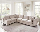 Modular Sectional Sofa, Convertible Sofa Couch Modular Sofa with Ottoman, Sectional Sofas for Living Room Small Apartments by CozyNest Decor