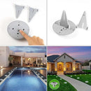 Solar Driveway Lights Outdoor - Solar Deck Lamp 2PCS Driveways Dock Lights IP68 Waterproof Outdoor Warning Step lamp for Sidewalk Garden(Cool White/Warm White) (2) by GreenHaven Gardens