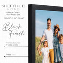 Sheffield Home 4 Piece Gallery Wall Frame Set, 8x10 Inch, 5x7 Inch, and 4x6 Inch, Black by CozyNest Decor