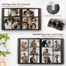 Popotop Photo Album 4x6 800 Pockets with Leather Hardcover Cover, Large Photo Album Binder Book with 80Pcs Pages for Family Travel Wedding Baby Gifts by TinyTreasures Baby Boutique
