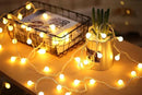 Globe String Lights for Bedroom, 49 Feet 100 LED Fairy Lights Plug in, 8 Modes Warm White Christmas String Lights for Indoor Outdoor Patio Party Garden Wedding Christmas Tree Decor by CozyNest Decor