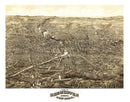 Vintage Map of Rochester, New York 1880