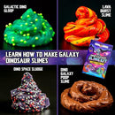 Original Stationery Dinosaur Galaxy Slime Kit for Boys - Multicolor Glow-in-The-Dark & Glitter Slime for Kids - DIY Craft & Birthday Gift by TinyTreasures Baby Boutique