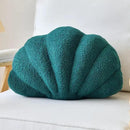 Emerald Green Seashell Throw Pillows, Shell Shaped Throw Pillows, 13 Inch Soft Home Decorative Pillow Plush Cushion for Bed Couch Living Sofa Room Decor Accent Throw Pillow by CozyNest Decor