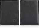 Polare Luxury RFID Blocking Leather Passport Holder Travel Wallet For Men and Women (Black with AirTag Slot) by TinyTreasures Baby Boutique