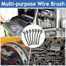 Jeffbaubl 30 Pieces Mini Wire Brush,6.7 Inch Stainless Steel Scratch Brushes,Wire Bristles Brush,Curved Handle Masonry Brushes Wire Bristle for Cleaning Welding Slag and Rust by CozyNest Decor