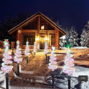8 Pcs Solar Christmas Garden Stake Lights 8 Mode Yard Landscape Path Lights Xmas Solar Christmas Decorations Outdoor Waterproof Pathway Decor for Outside Holiday Garden Patio by GreenHaven Gardens
