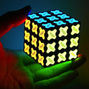 TOSY Magnet Cube 3x3 - 240 Magnets, 30 Blocks, 7in1 Toy: Puzzle Cube Game, Creative Building Blocks, Transformable Fidget Spinner, Infinity Cube, Magnet Tiles, UV Flashlight, Glowing STEM/STEAM Toy by TinyTreasures Baby Boutique
