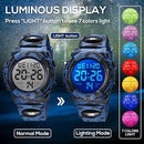 Kids Watch,Boys Watch for 3-15 Year Old Boys,Digital Sport Outdoor Multifunctional Chronograph LED 50 M Waterproof Alarm Calendar Analog Watch for Children with Silicone Band,Kids Gift by TinyTreasures Baby Boutique