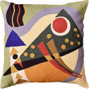 Kandinsky Modern Pillow Cover | Green Abstract Pillows | Modern Outdoor Pillows | Mid Century Chair Cushions | Handmade Wool Size 18x18 by CozyNest Decor
