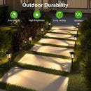 XMCOSY+ Solar Lights Outdoor Waterproof IP65, 25 LM Garden Light for Yard Pathway, Dual-Tone LED Lights with Seed Glass Metal, Solar Powered Landscape Walkway Pathway Decor Lighting (Warm White) by GreenHaven Gardens