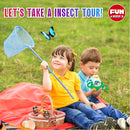 Science Kid Bug Catcher Kit, FunKidz Outdoor Activities Gift Butterfly Bug Habitat with Magnified Viewer Bug Catching Kit for Boys 3-12 Includes Net Catcher, Tweezers, Record Lists by TinyTreasures Baby Boutique