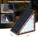 Solar Step Lights for Outside Waterproof IP67, Outdoor Stair Lights 2 Pack, Solar Stair Light Outdoor LED Outdoor Step Lights Decor for Deck, Front Step, Patio, Garden by GreenHaven Gardens
