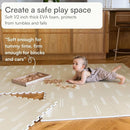 Baby Play Mat for Floor – 6x8ft Old White | Soft Non Toxic Premium EVA Foam Tiles for Tummy Time, Crawling & Playroom – Waterproof Interlocking Floor Mat for Babies & Toddlers by Lillefolk (12 Tiles) by TinyTreasures Baby Boutique