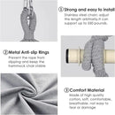Y- STOP Hammock Chair Hanging Rope Swing, Max 500 Lbs, 2 Cushions Included, Large Macrame Hanging Chair with Pocket for Superior Comfort, with Hardware Kit (Light Grey) by GreenHaven Gardens