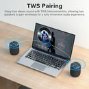 OHAYO Portable Bluetooth Speaker,IPX7 Waterproof Speakers, 15W Loud Stereo Sound, Wireless V5.3, AUX&TF-Card in, TWS, Built-in Mic, Black by TinyTreasures Baby Boutique