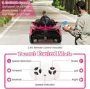 Costzon Pink Lamborghini Ride on Car, 12V Battery Powered 4WD Lambo Kids Car with Remote Control, 3 Speeds, Dual Doors, LED Lights, Horn, Music, Licensed Electric Vehicle for Toddlers Girls Kids Gift by TinyTreasures Baby Boutique