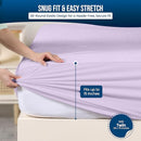 Utopia Bedding Waterproof Mattress Protector Twin Size, Premium Terry Mattress Cover 200 GSM, Breathable, Fitted Style with Stretchable Pockets (Lavender) by TinyTreasures Baby Boutique